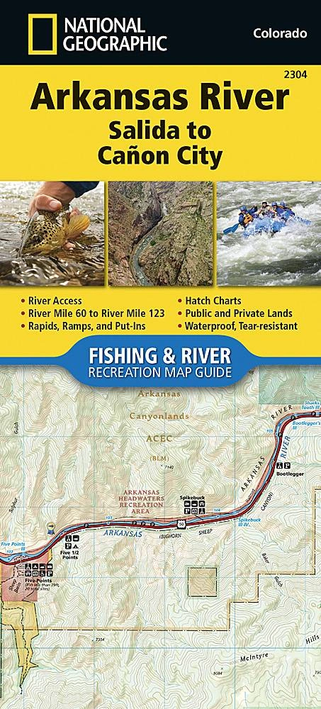 National Geographic Arkansas River Leadville to Salida 2303 Map